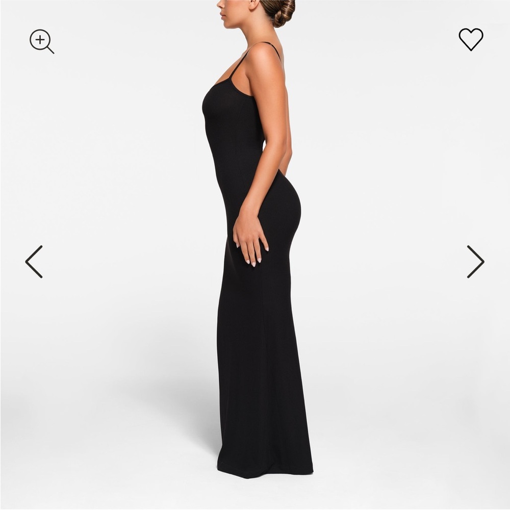 SKIMS SOFT LOUNGE PETITE LONG SLIP DRESS - Picture 3 of 12